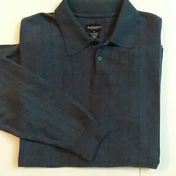 Gray collared Van Heusen long-sleeve sweater - Picture 7 of 7